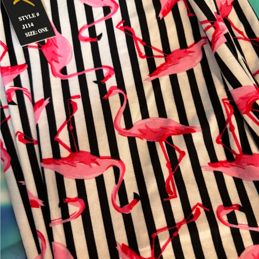 Flamingo leggings one size fits most